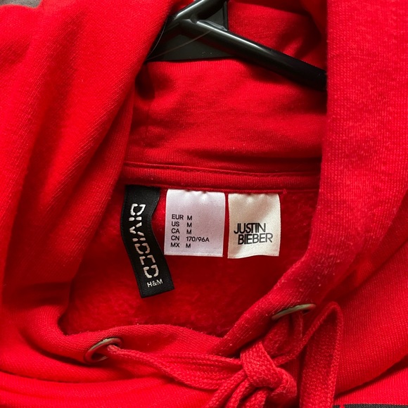 H&M Justin Bieber Purpose Tour Cropped Hoodie - Picture 2 of 3